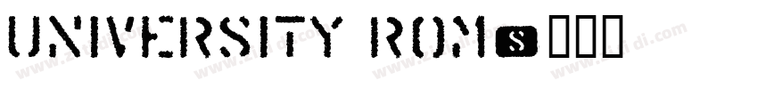 University Rom字体转换